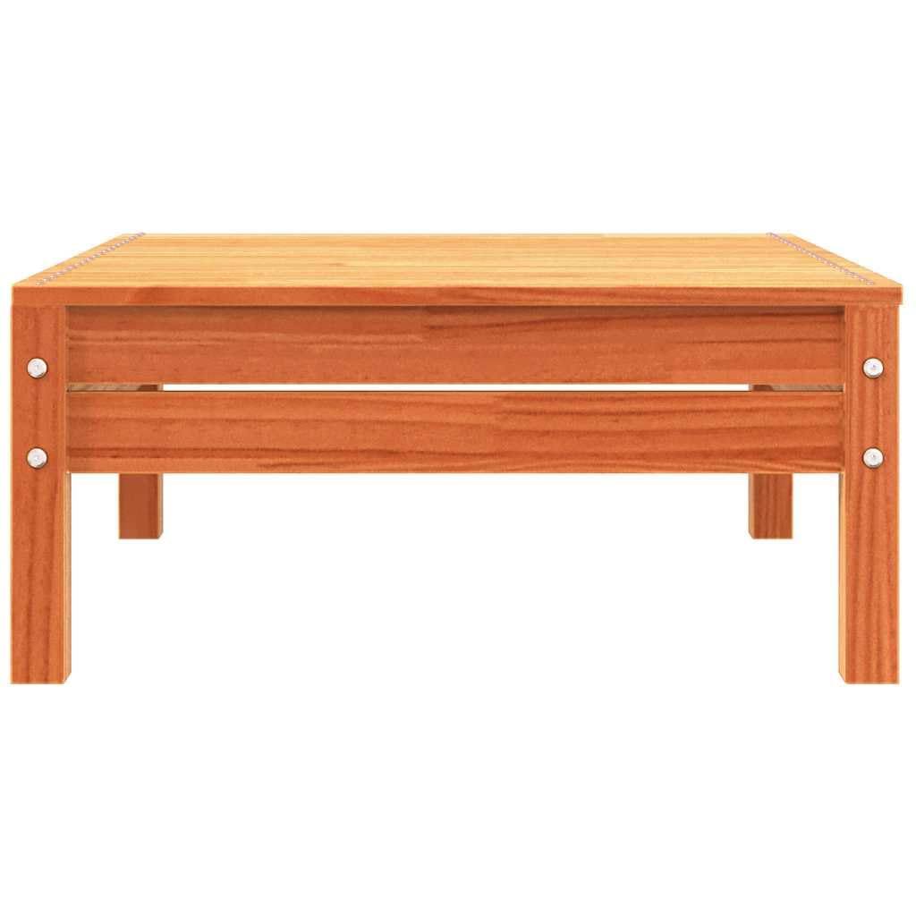 vidaXL Canapé de Jardin 3 Places Cire Marron Bois de pin Massif