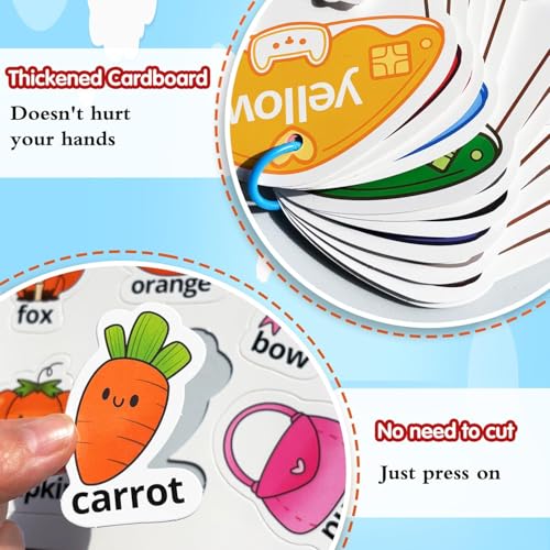 Image of Color Sorting Game Montessori STEM Sensory Training Early Educational Preschool Learning Activity Toy Gift for Toddlers Kids Ages 2 3 4 5 (Color Classification Book)