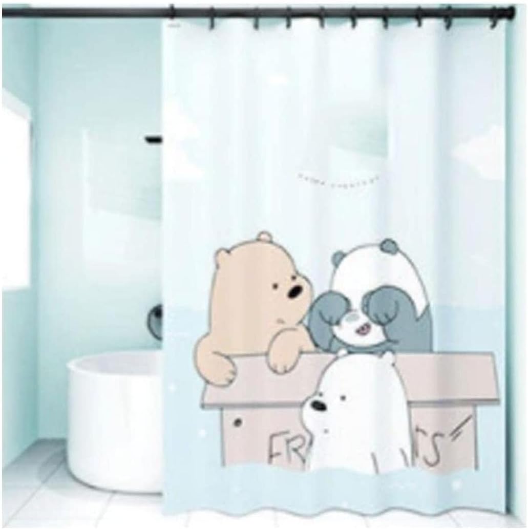Best Shower Curtain Shower Curtain for Bathroom Decor Polyester Fabric Shower Curtain Liner with ABS Hooks Waterproof Bath Curtain Tub Curtain Bath Decor (B 150x200cm)