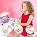 Girls Nail Polish Set Purple, Toys for Girl Age 5 6 7 8 9 10, Nail Care Kit with Nail Polish, Nail Dryer, Fake Nails, nail Glitter, Filer and Toe Separator, Ideal Birthday Gifts for Girls 5-8