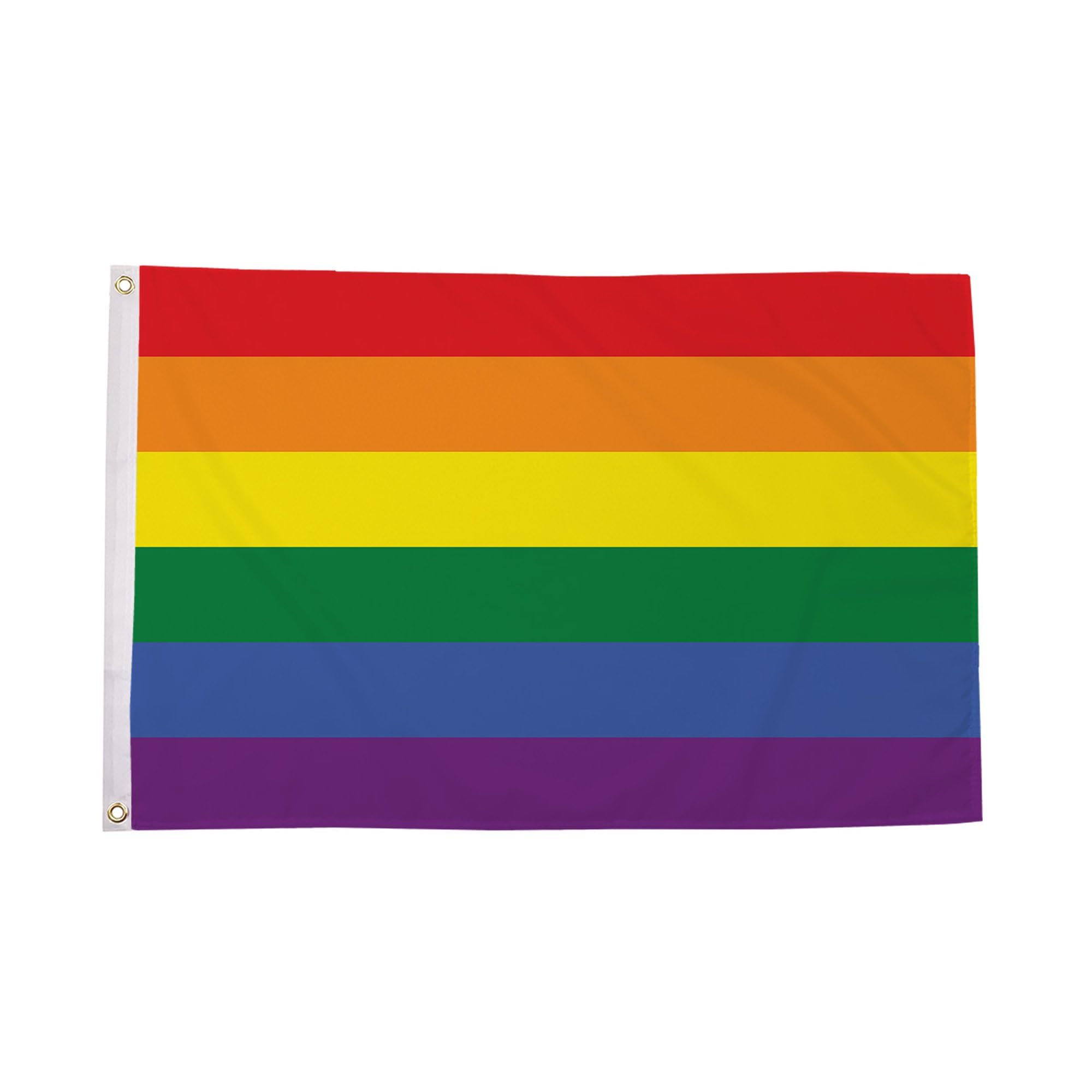 Flagmax Rainbow Pride Flag 3ft x 2ft (90cm x 60cm) LGBT Pride Flag with Eyelets Durable Polyester Banner for Indoor and Outdoor Display Pride Events Celebrations Festivals and Home Use — image 1