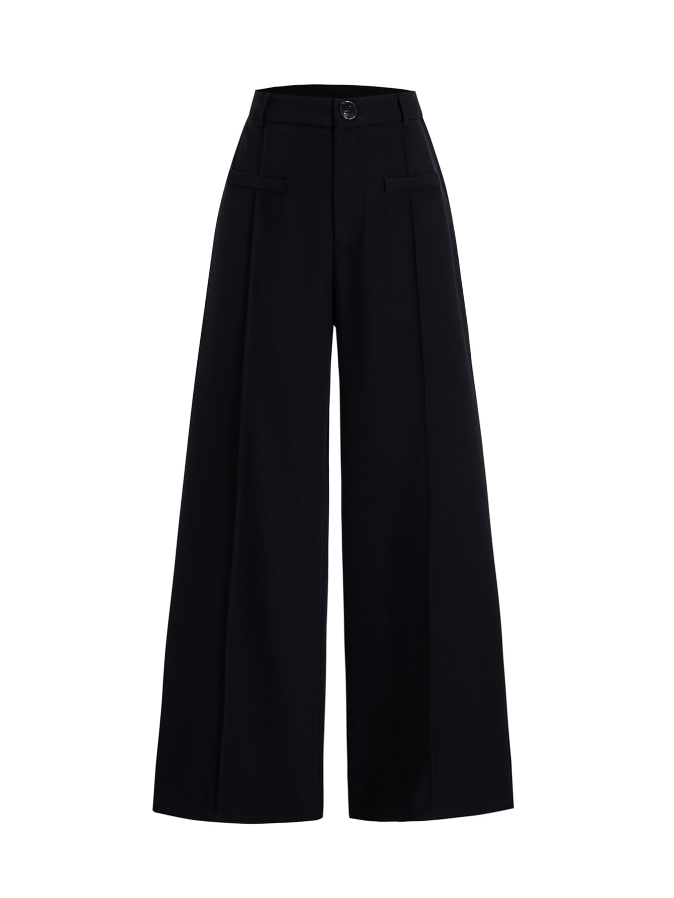 Womens Wide Leg Dress Pants Dressy Casual High Waisted Work Office Trousers