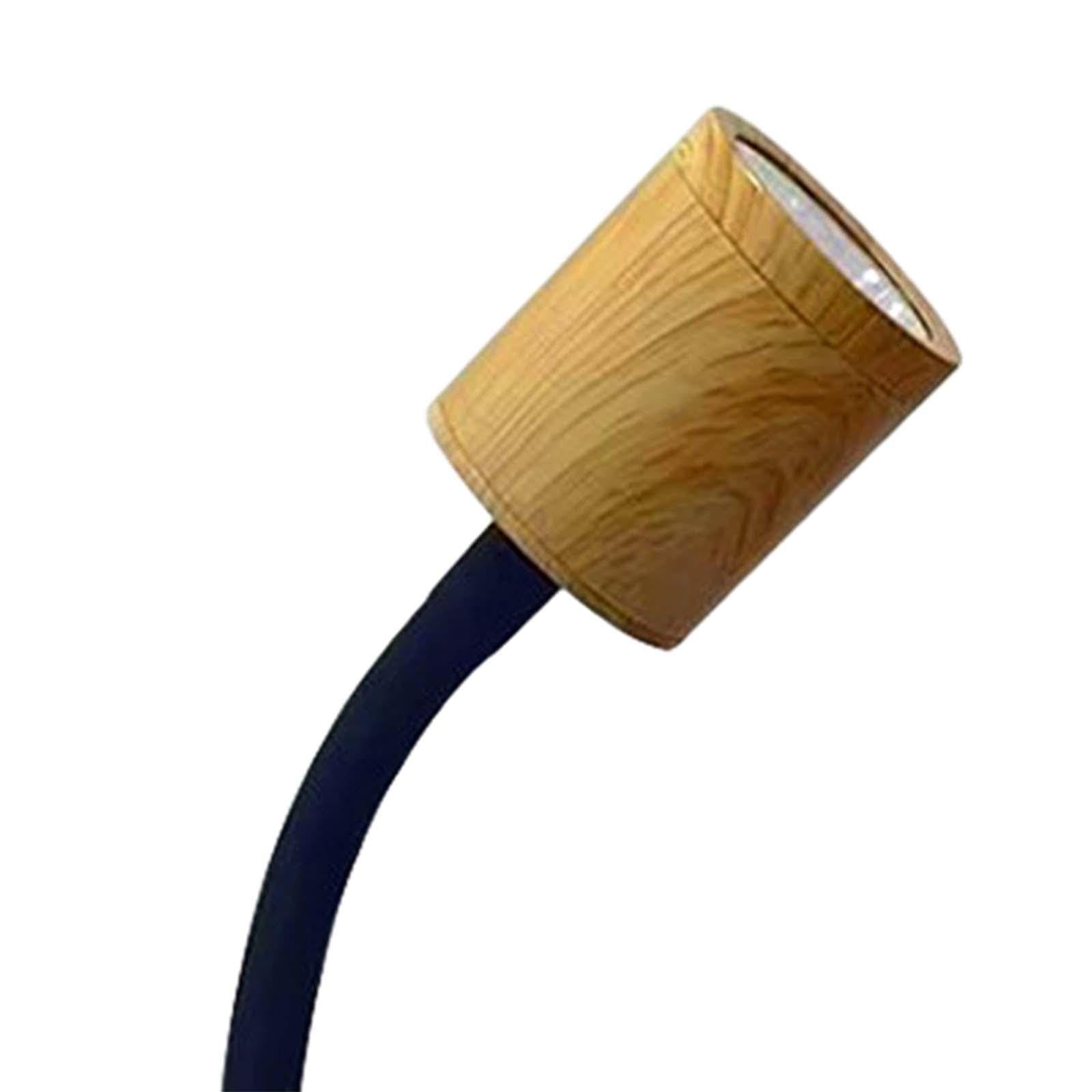 Luz de Lectura LED Lámpara de Cama Lámpara de Noche Regulable Flexible con Estructura de Aluminio Y Puerto USB Adecuada para Lec, negro, Luz cálida 3000K