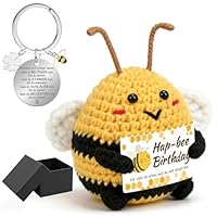 KOOOGEAR Pocket Hug Biene - Handgestrickt Glücksbringer Geschenk, Emotional Support für Freunde Familie, Geburtstagsgeschenk (Birthday)
