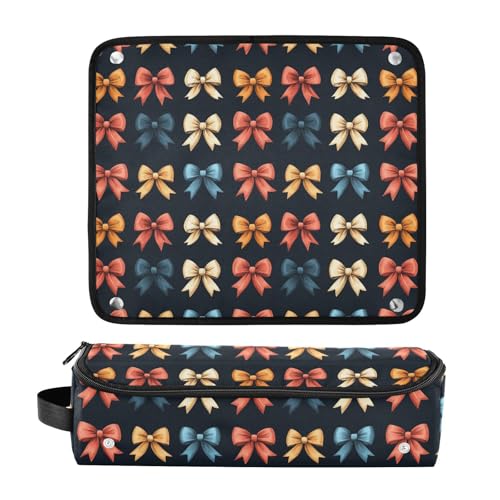 Bolsa organizadora resistente al calor con tapete para planchas y rizadores de cabello miniatura 3