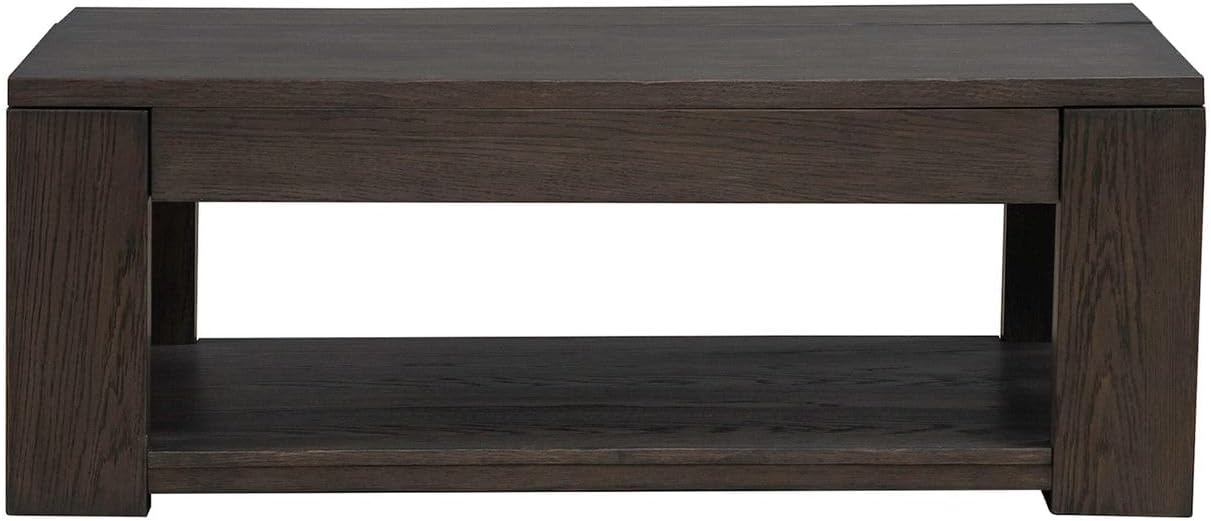 Liberty Furniture Lennox Hill Living Room 3 Piece Set - Lift Top Cocktail Table, 2 End Tables - Bark