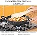 Hawkins Futura Nonstick Kadhai 2.5 L, 26 cm, 3.25 mm with SS lid (Black)