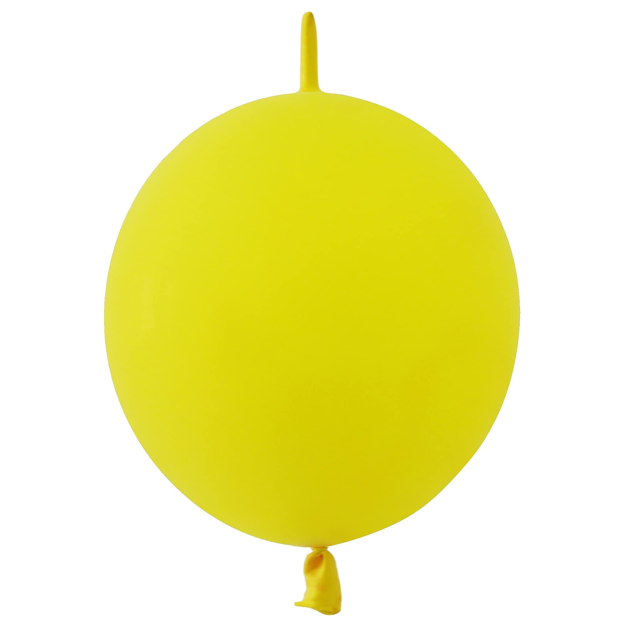 IN-JOOYAA 6 Inch Yellow Latex Link Balloon 100 Pcs Quick Link Balloons for Party Decoration