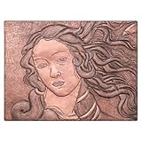 Natuross, Decorative Copper Tile, The Face of the Venus Reproduction Artwork, Copper Art Tile, Copper Home Decor - 11.7' H x 15.7' W