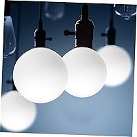 Vista 4 de DOITOOL Pantalla de globo de vidrio blanco para mesa de escritorio, luces de pared blancas para exteriores, lámpara de pantalla de globo de vidrio