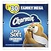 Charmin Ultra Soft Cushiony Touch Toilet Paper, 6 Family Mega Rolls = 30 Regular Rolls, Prime Pantry