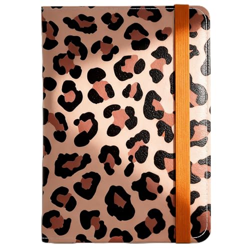 beinkmake Passport Holder with Bold and Fierce Leopard Print Fashion Forward PU Leather Travel Wallet Stylish Passport Cover for Women 5.9 x 4.3 Inches