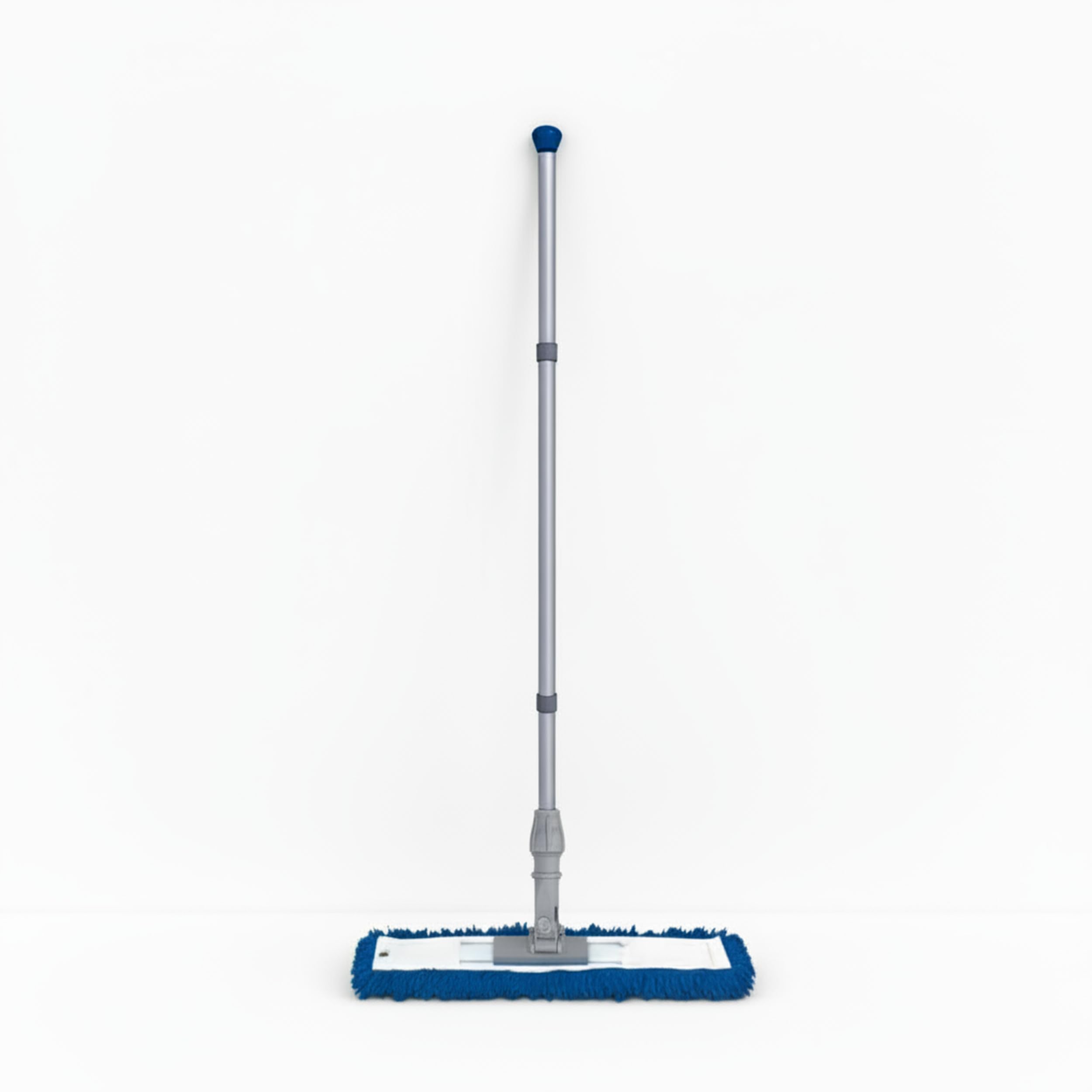 Abbey 40cm Flat Mop for Floor Cleaning - Heavy Duty Commercial Blue Sweeper Mop Kit with Handle and Frame - Floor Dusters for Wooden Floors and Hard Floors