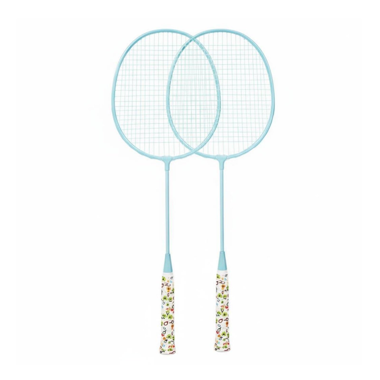 ready to play luminous in the dark badminton racket lightweight | kids badminton racket set | lightweight & sturdy | abs build | adds both function and style to your space.