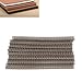 100Pcs Double Loop Wire Binding Spines, 100 Sheet Capacity 3:1 Pitch Binding Wire for Letter Size (Bronze)