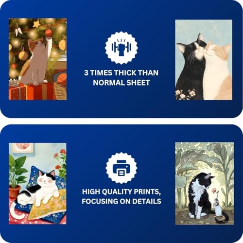 Image of Funk You Store Cat Posters (Set of 12) Cute Kitten Posters for Wall | Collage Set of Pussy Cat Poster for bedoom, living room, dorm room, studyroom | Poster for Wall | Glue Dots Included (D 028)