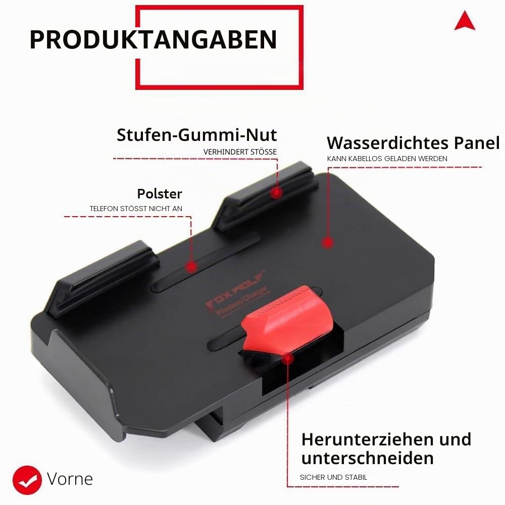 Navigationshalterung kabelloses Laden für GPS-Handy Motorrad für BMW R1300GS R1200GS ADV R1250GS CRF1000L S1000XR F900R F900XR F850GS F800GS F750GS F700GS Motorradzubehör