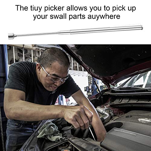 Magnetische telescopische pick-up grijper gereedschapsset inclusief 15 lbs/1,5 lbs met LED-licht/ronde/vierkante… - Image 6