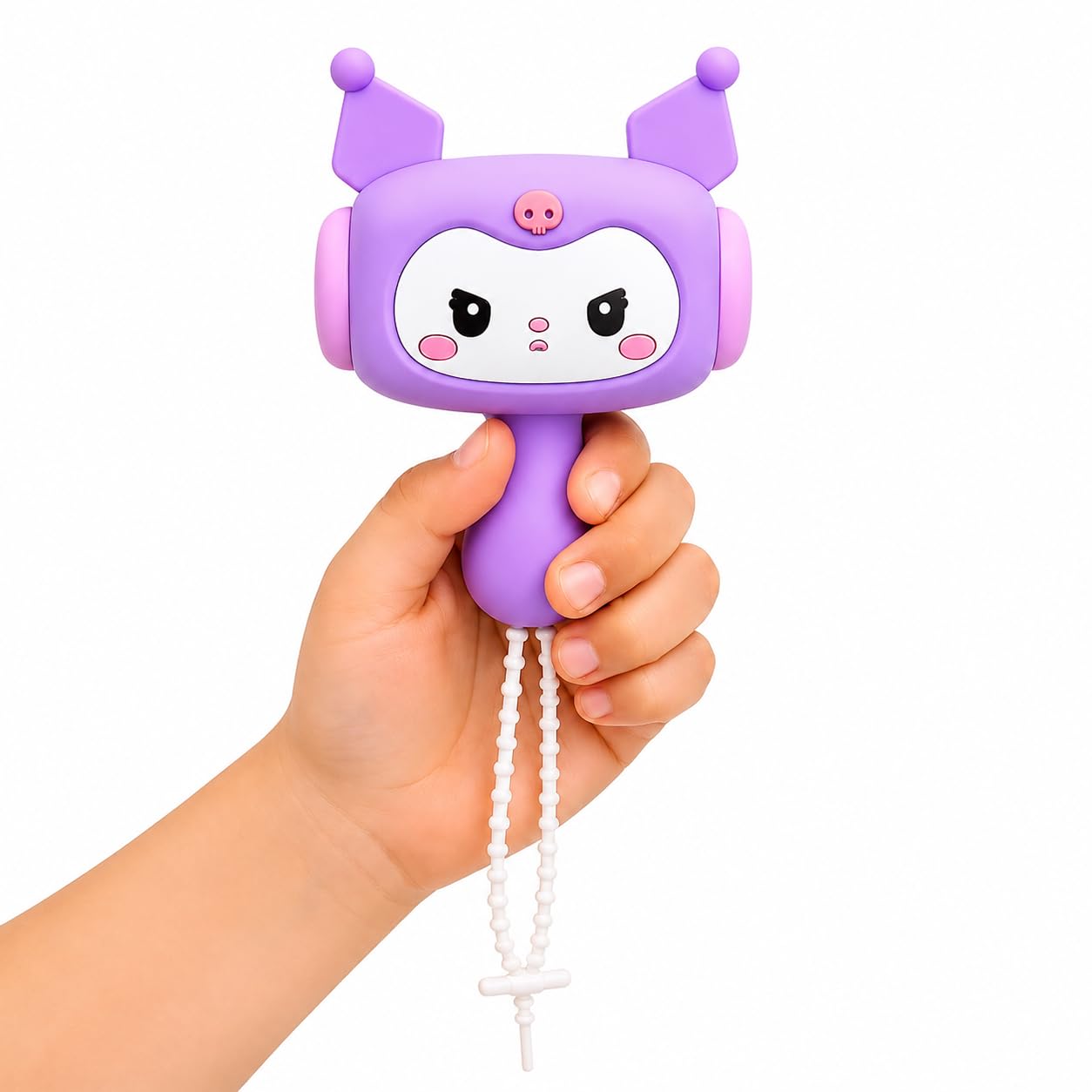 Cartoon Hand Press Hammer Toy Keychain, Cute Choo Choo Sound Keyring for Kids, Shake Musical Beep Sensory Fidget, Soft Grip Baby Toddler Handheld Toy, Backpack Bag Charm-image-36