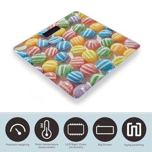 Báscula Digital Inteligente Rainbow Candy para Baño miniatura 3