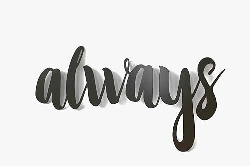 Miniatura 346 de Steel Metal Script Word Art - Various Sizes and Finishes (cheers Small 12.5x6", Raw, Unfinished Steel)