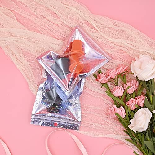 50pcs 7x10cm Star Mylar Ziplock Bags,Recyclable Foil Pouches Poly Zip Lock Bags for Kitchen Food Storage Jewellery Sweet(7x10cm)