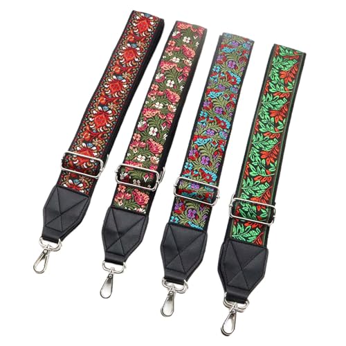 LEMEDE Adjustable Bag Strap for Women, 2" Wide, Vintage Embroidery Strap, Compatible with Purses and Handbags3