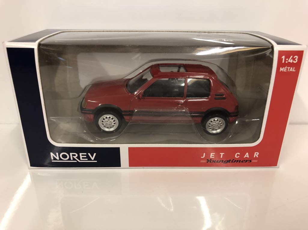 Cadre Photo Peugeot 205 GTI – Échelle 1:43, Bois, 3 Photos, Thème Voitures