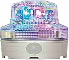 NIKKEI ニコUFO 回転灯4個セット 電池式LED警告灯ニコUFO：電池で動くLED警告灯、携帯性に優れ