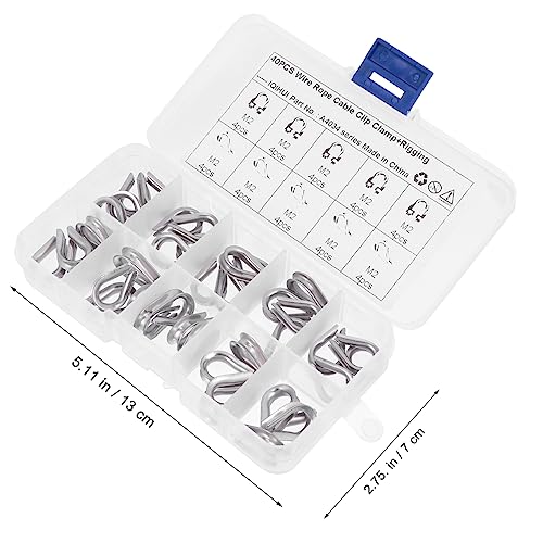 Serre-câbles acier inoxydable Healeved protection câble inox