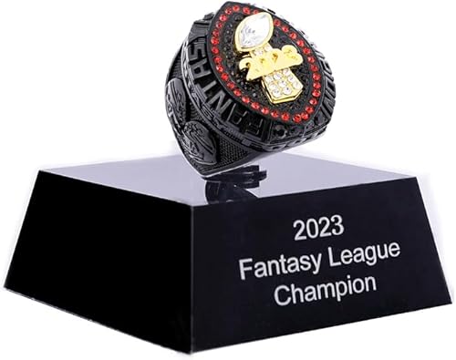 Miniatura 5 de Anillo de campeonato de fútbol de fantasía 2023 Premio Trofeo Premio Deporte MVP Ganador del campeón de la Liga FFL