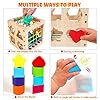 HELLOWOOD Juego de Cubo Clasificador Juguetes Montessori Educativos para Bebés a Partir de 1 Año, Juguete de Aprendizaje con 8 Bloques, Juguete de Madera para Niños Niñas de 1 2 3 Años #2