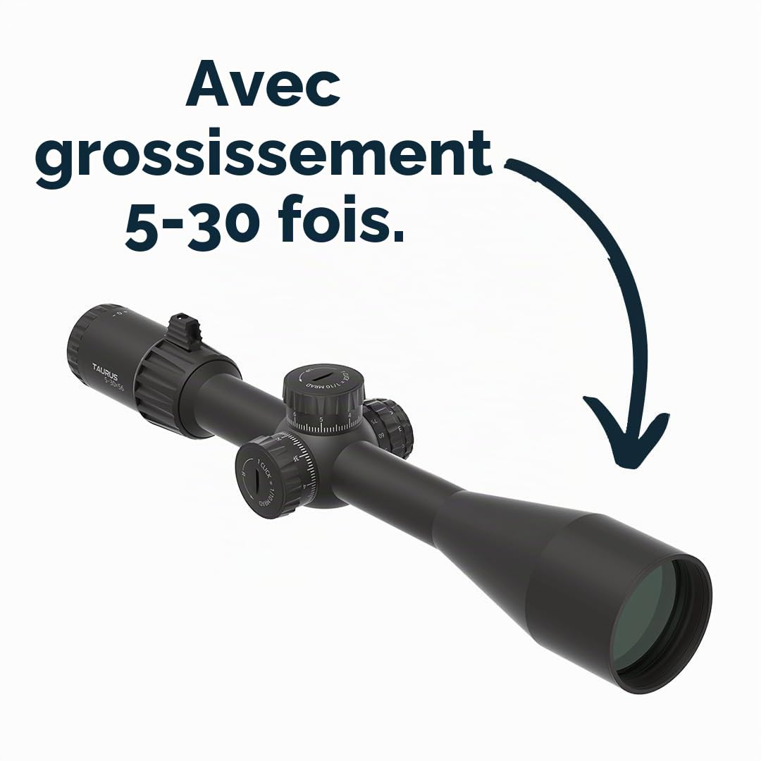 Vector Optics SCFF-66 Taurus 5-30x56 Genii MIL Lunette de visée pour sport, airsoft et chasse