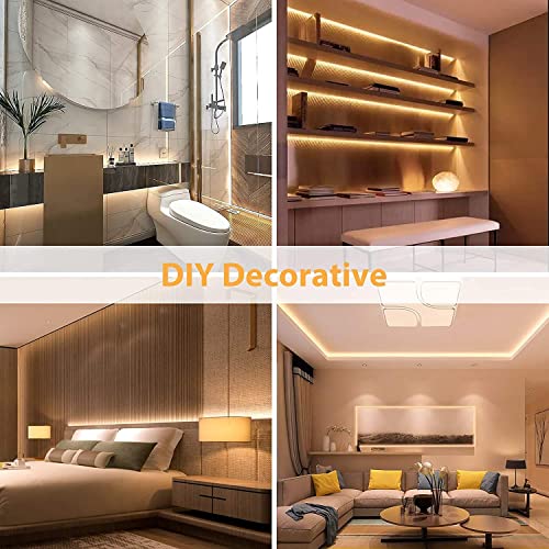 Lamomo Led Neon Lights, 24V Warm White Dimmable Led Rope Flex, 32.8Ft Waterproof Led Strip Lights, Silicone 3000K Neon Led Strip For Bedroom Indoor Home Decor (Power Adapter Included) #TOP4