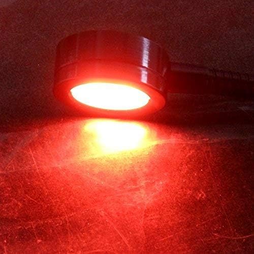 Marine 12v Led White/Red Light, 20 inch gooseneck arm, dimmable Lamps, Flexible Reading Chart Light for Boat, Rv, Caravan