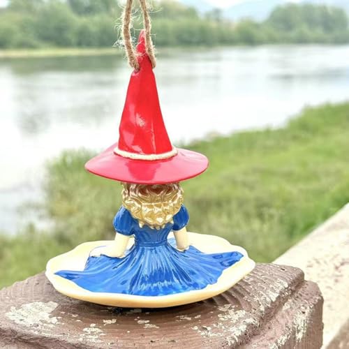 Mangeoire pour oiseaux d'extérieur et statue de jardin en résine mignon