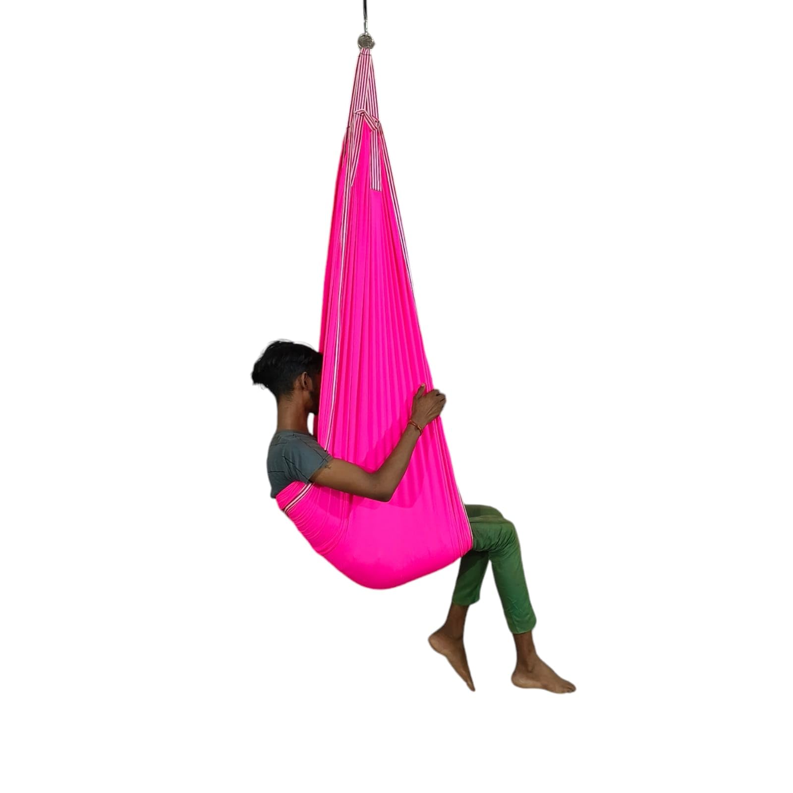 Sponsored Ad - Swing with 250+ lbs Weight Capacity Stylish, Stretchable, and Sturdy for Ultimate Comfort and Support in Every Sway (Pack of 1) (Pink)