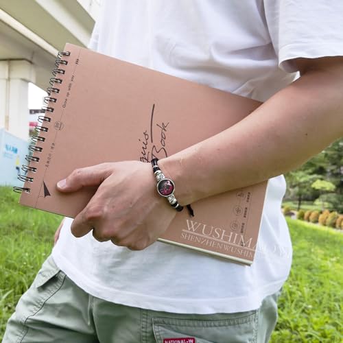 WUSHIMAOYI Personalized 12 Zodiac Constellation Beaded Hand Woven Leather Bracelet Customize Your Own Style4