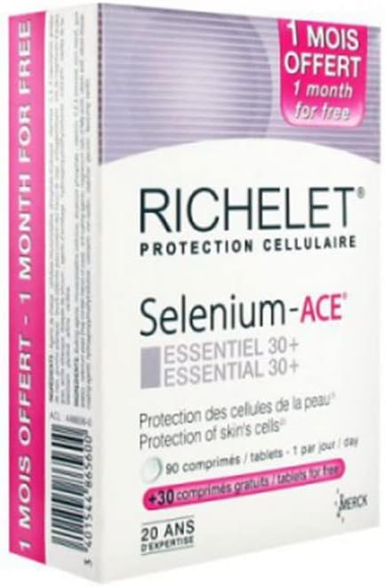 Anti-Age Selenium-ACE Essentiel 30+ MERCK (120 comprimés Dont 30 OFFERTS)
