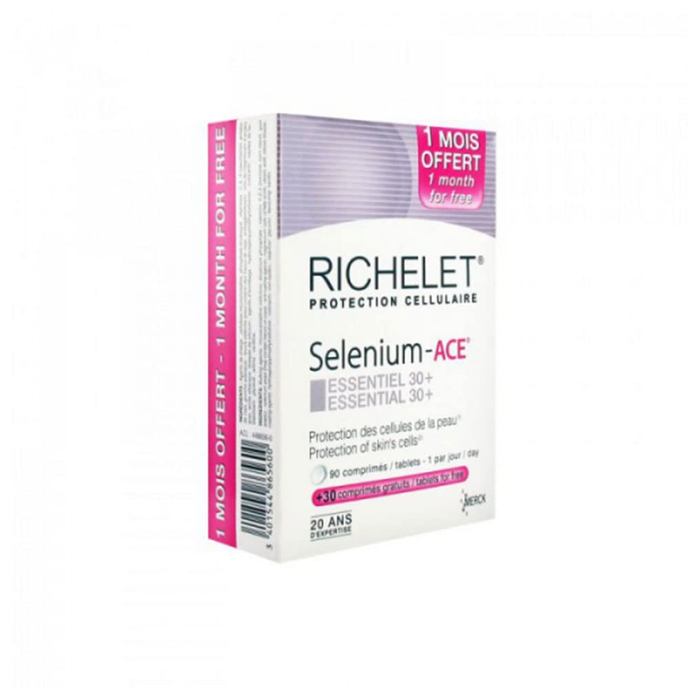 Anti-Age Selenium-ACE Essentiel 30+ MERCK (120 comprimés Dont 30 OFFERTS)