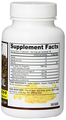 DEVA Vegan Virgin Hemp Seed Oil Capsules â Cold-Pressed, Unrefined, 90 Count - Image 3