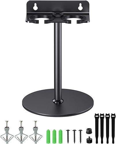 Miniatura 8 de Soporte de micrófono múltiple para soporte de micrófono, organizador de almacenamiento para micrófonos dinámicos e inalámbricos de mano, montaje de