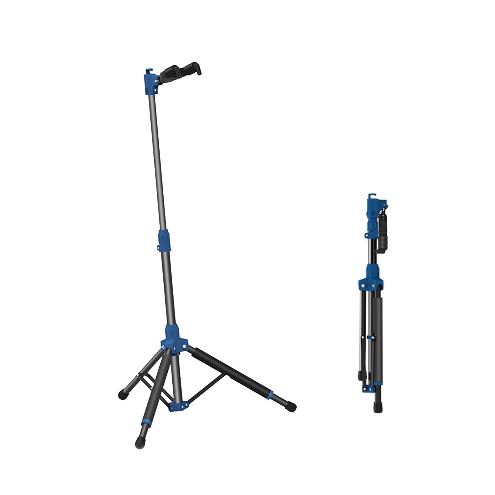Supporto Universale per Chitarre e Bassi - Supporto da Terra per Chitarra Elettrica, Tripod Guitar Stand, Regolabile in Altezza e Pieghevole(Size:Singolo Tipo)