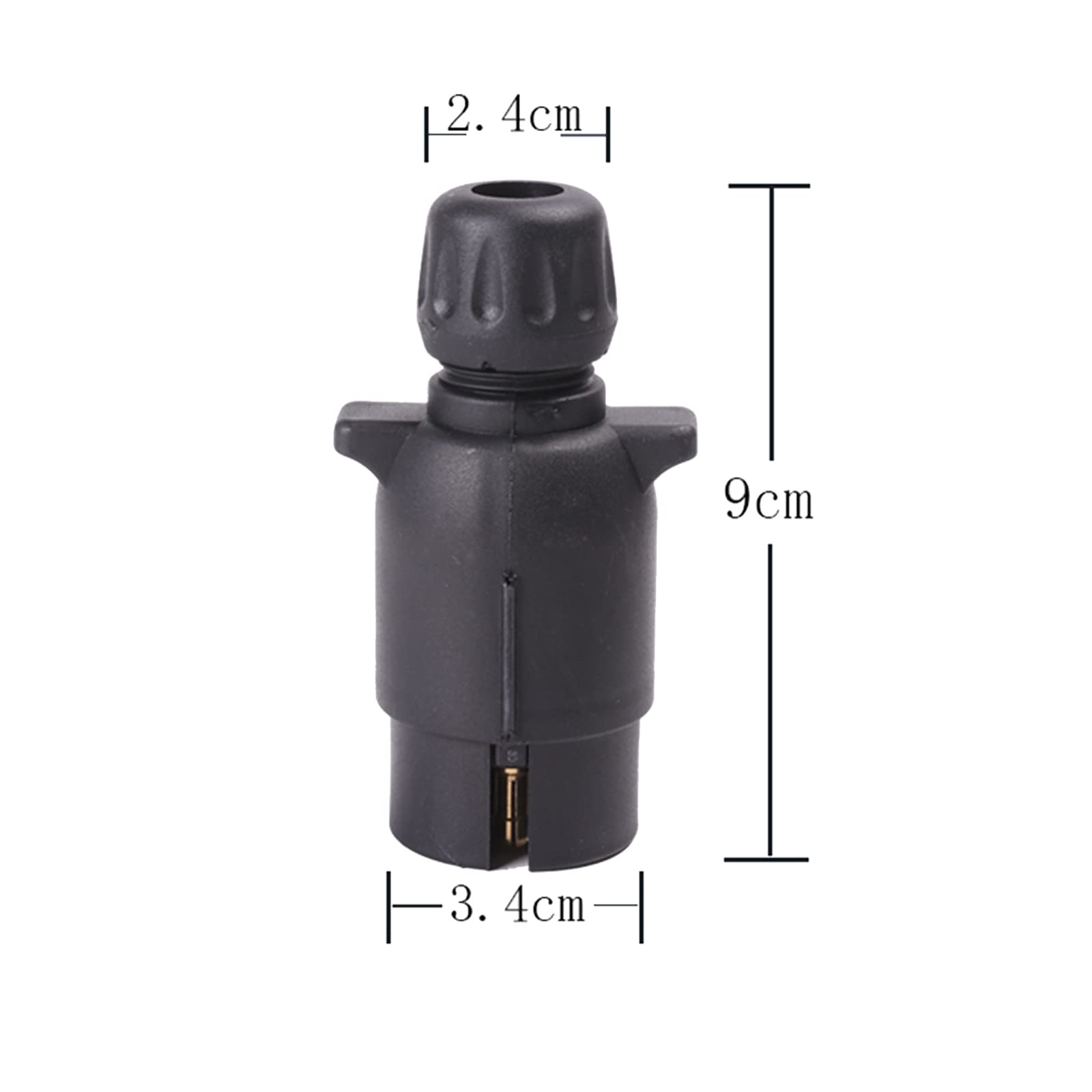 AOHEWEI 7 pin rimorchio spina impermeabile 12 V plastica 7 pin rimorchio cavo adattatore tipo N per camion camper auto barca caravan traino - 3
