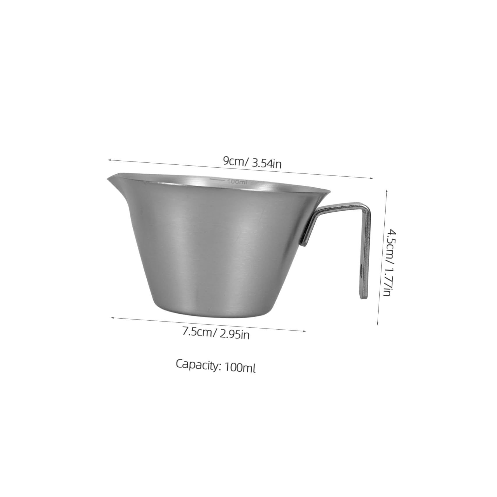 MAGICLULU 10 Piezas Taza De Extracción De Acero Inoxidable Taza De Con Escala Taza De Expreso Casera Taza De De Acero Inoxidable Taza De Expreso Taza Para Preparar