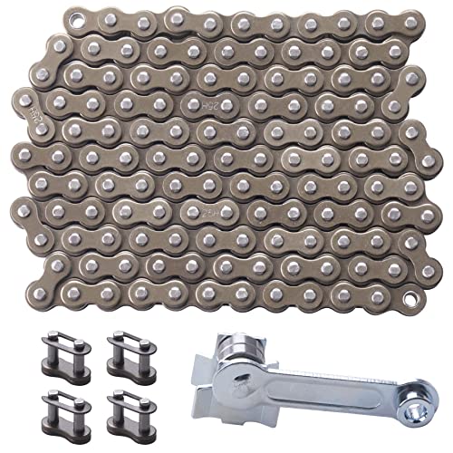 Cncmotok 25 Roller Chain 132 Link+ Razor Mx500 Mx650 Chain Tensioner，#25 Heavy Duty 132 Link Drive Chain Fit For Razor Mx500 Electric Drive Chain Mx650 Dirt Bike Razor Sx500 Minimoto Xrf500 #TOP8