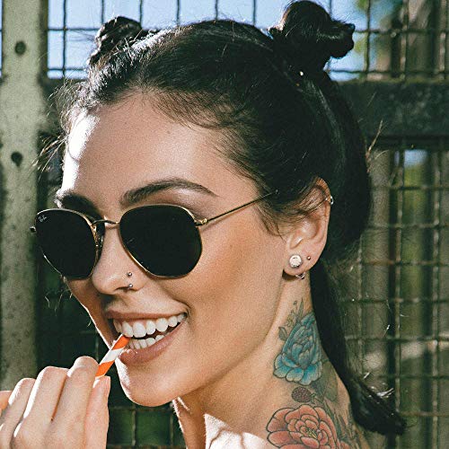 AllerPierce Stainless Steel Punk Earrings Cool Screw on Earring Studs Backs Piercing Jewelry for Men Women3