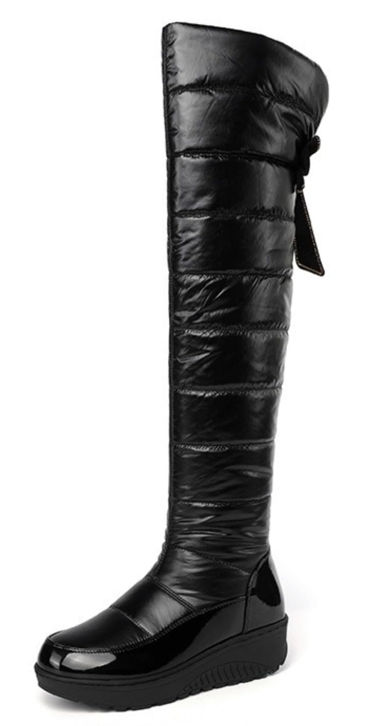 Snow Boots for Women Over The Knee Thigh High Waterproof Rain Warm Fur Lined Wide Calf Snow Boot