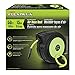 Flexzilla Retractable Enclosed Plastic Air Hose Reel, 3/8 in. x 50 ft., Heavy Duty, Lightweight, Hybrid, ZillaGreen - L8250FZ