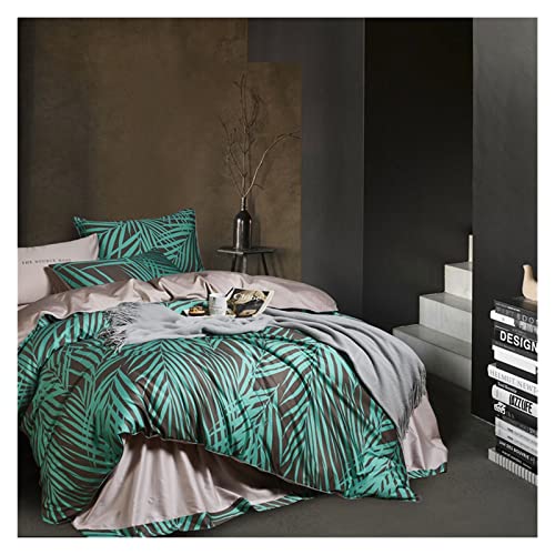 XYZMDJ Juego de ropa de cama con estampado multic de color algodón suave rey king juego (Color : A, Size : Queen size 4pcs) Cover